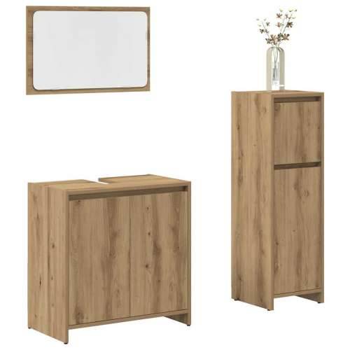 3-dijelni set kupaonskog namještaja käsityöläinen tammi - hrast artisan 3 Cijena