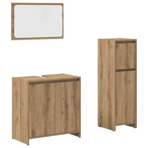 3-dijelni set kupaonskog namještaja käsityöläinen tammi - hrast artisan 3 Cijena