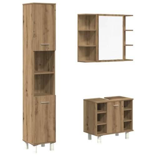 43-dijelni set kupaonskog namještaja käsityöläinen tammi - hrast artisan 3 Cijena