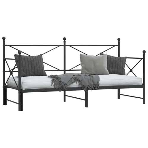 Krevet na rasklapanje bez madraca crni 75x190 cm čelik - Crna 75 x 190 cm s krevetom na izvlačenje Cijena