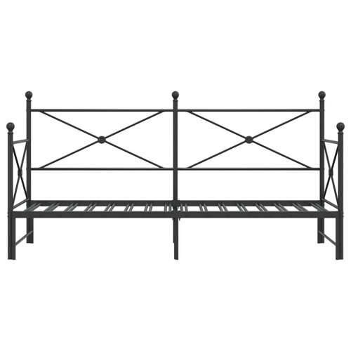 Krevet na rasklapanje bez madraca crni 75x190 cm čelik - Crna 75 x 190 cm s krevetom na izvlačenje Cijena