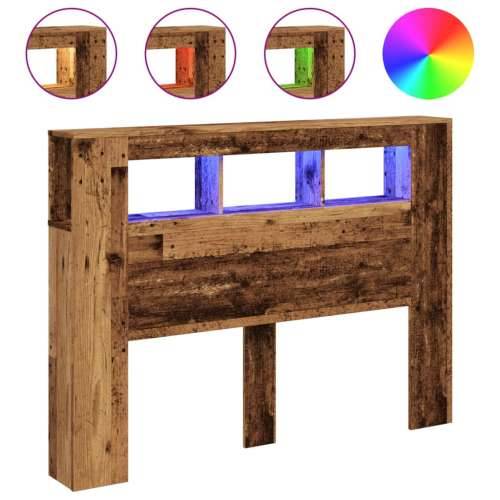 LED uzglavlje boja drva 140x18,5x103,5 cm konstruirano drvo - Staro drvo 140 x 103.5 cm 1 Cijena