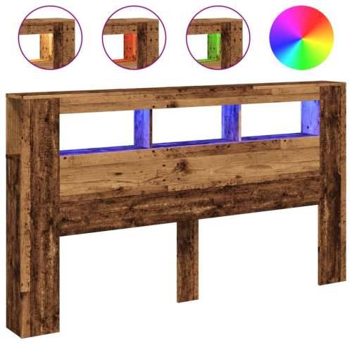 LED uzglavlje boja drva 180x18,5x103,5 cm konstruirano drvo - Staro drvo 180 x 103.5 cm 1 Cijena