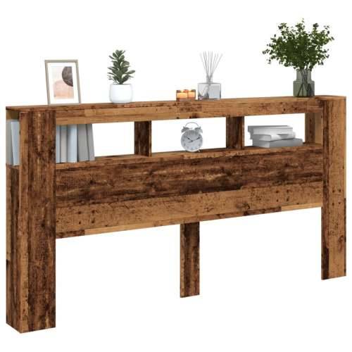 LED uzglavlje boja drva 200x18,5x103,5 cm konstruirano drvo - Staro drvo 200 x 103.5 cm 1 Cijena