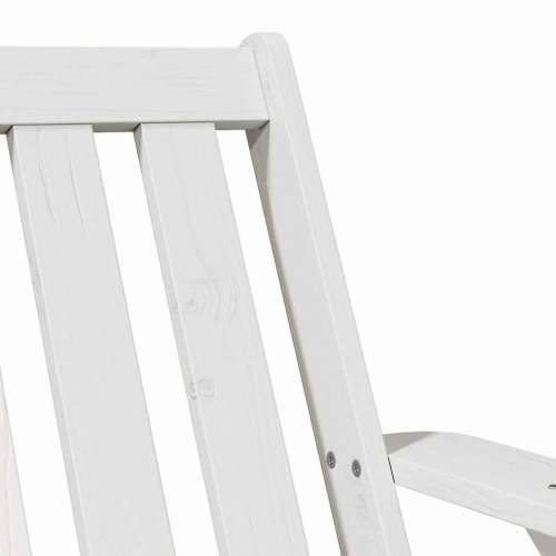 Vrtne Adirondack stolice 2 kom bijele 75x77x77 cm od borovine - Bijela 2 Cijena