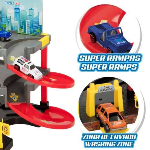 Garažno Parkiralište s Vozilima Speed & Go 37 x 29 x 25 cm (4 kom.) Cijena