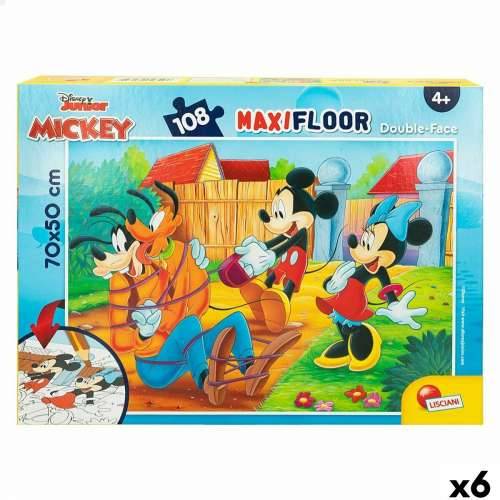 Dječje Puzzle Mickey Mouse Dvostrano 108 Dijelovi 70 x 1,5 x 50 cm (6 kom.) Cijena