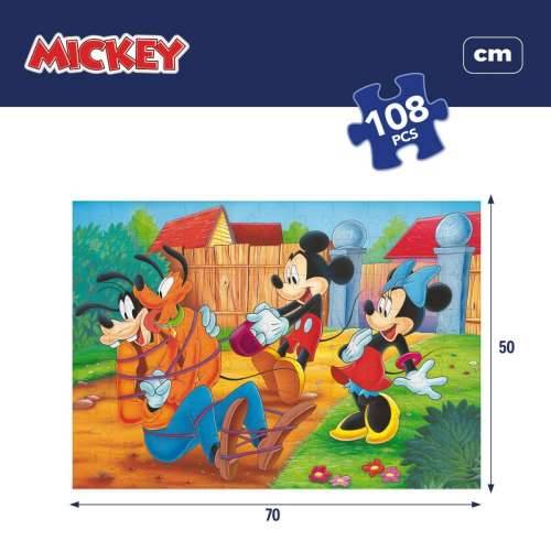 Dječje Puzzle Mickey Mouse Dvostrano 108 Dijelovi 70 x 1,5 x 50 cm (6 kom.) Cijena