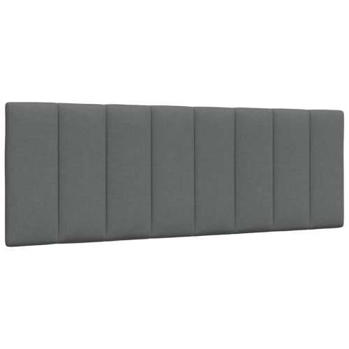 Krevet s madracem tamnosivi 140x190 cm od tkanine - Tamno siva 140 x 190 cm Cijena