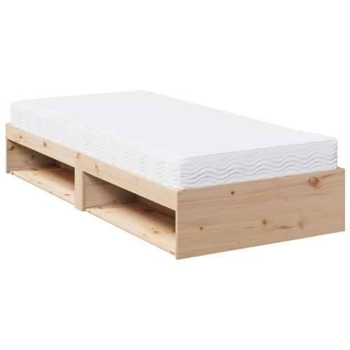 Dnevni krevet s madracem 90 x 200 cm od masivne borovine - Prirodna 90 x 200 cm Cijena