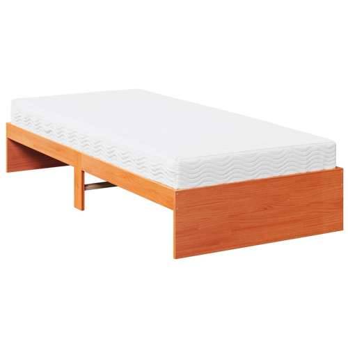Dnevni krevet s madracem voštano smeđi 90x200 cm od borovine - Voštano smeđa 90 x 200 cm Cijena