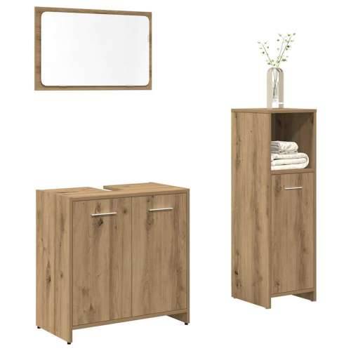 3-dijelni set kupaonskog namještaja käsityöläinen tammi - hrast artisan 3 Cijena