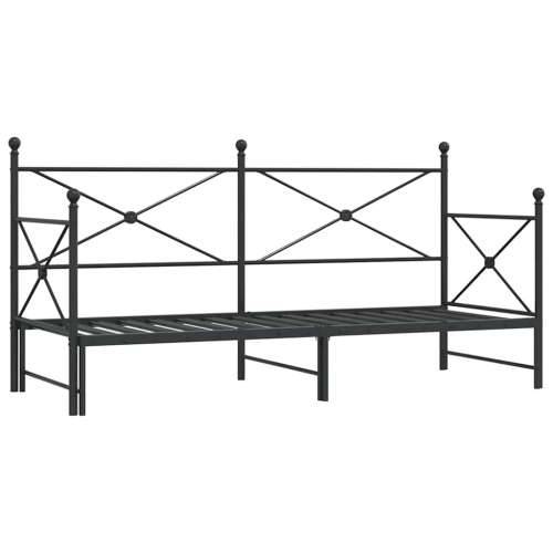Krevet na rasklapanje bez madraca crni 90x190 cm čelik - Crna 90 x 190 cm s krevetom na izvlačenje Cijena