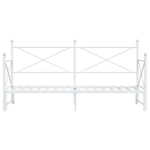 Krevet na rasklapanje bez madraca bijeli 90x190 cm čelik - Bijela 90 x 190 cm s krevetom na izvlačenje Cijena