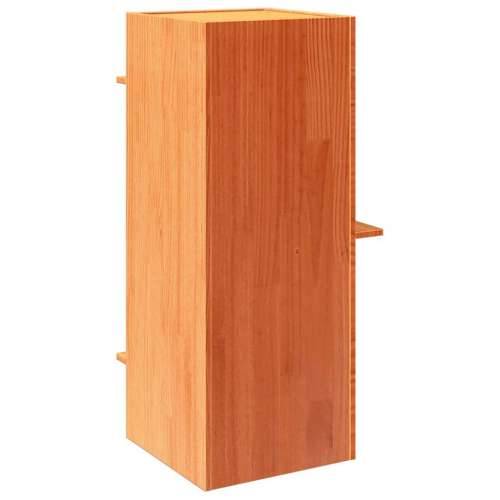 Kuća za mačke voštano smeđa 43x43x90 cm od masivne borovine - Voštano smeđa Cijena