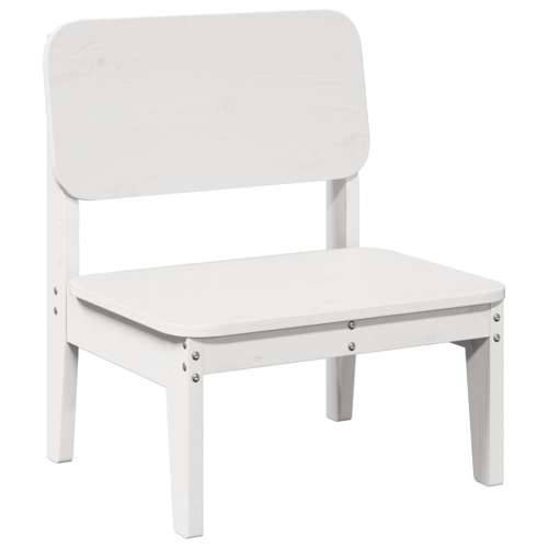 Vrtne stolice 2 kom bijele 60x52,5x72 cm od masivne borovine - Bijela 2 Cijena
