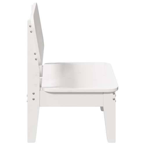 Vrtne stolice 2 kom bijele 60x52,5x72 cm od masivne borovine - Bijela 2 Cijena