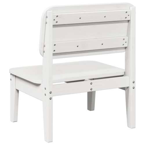 Vrtne stolice 2 kom bijele 60x52,5x72 cm od masivne borovine - Bijela 2 Cijena