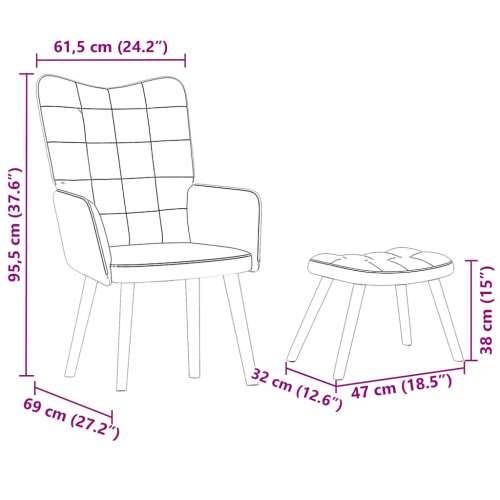 Stolica za opuštanje s osloncem za noge ružičasta baršunasta - Ružičasta 1 with stool Cijena