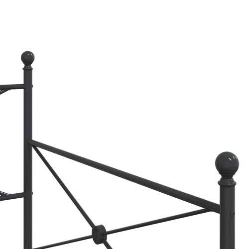 Dnevni krevet bez madraca crni 107x203 cm čelik - Crna 107 x 203 cm bez madraca na kotačićima Cijena