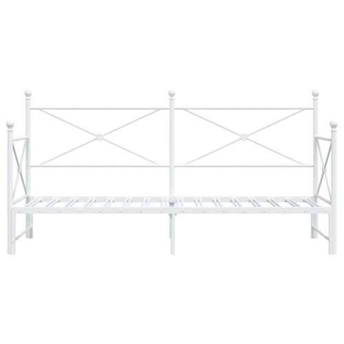 Krevet na rasklapanje bez madraca bijeli 75x190 cm čelik - Bijela 75 x 190 cm s krevetom na izvlačenje Cijena
