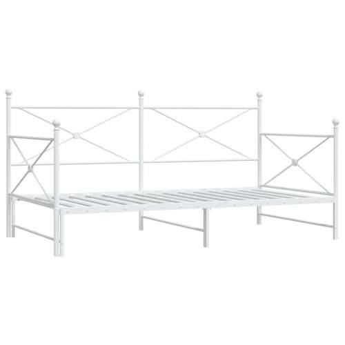 Krevet na rasklapanje bez madraca bijeli 107x203 cm čelik - Bijela 107 x 203 cm s krevetom na izvlačenje Cijena