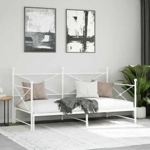 Krevet na rasklapanje bez madraca bijeli 107x203 cm čelik - Bijela 107 x 203 cm s krevetom na izvlačenje Cijena
