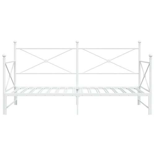 Krevet na rasklapanje bez madraca bijeli 107x203 cm čelik - Bijela 107 x 203 cm s krevetom na izvlačenje Cijena