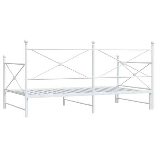 Krevet na rasklapanje bez madraca bijeli 107x203 cm čelik - Bijela 107 x 203 cm s krevetom na izvlačenje Cijena