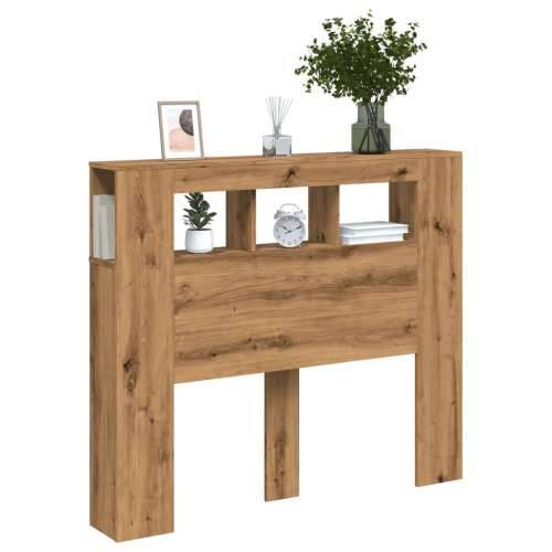 LED uzglavlje boja hrasta artisan 120x18,5x103,5 cm drveni - hrast artisan 120 x 103.5 cm 1 Cijena