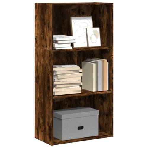 Regal za knjige boja hrasta 60x30x114 cm od konstruiranog drva - Dimljeni hrast 1 114 cm 60 cm Cijena