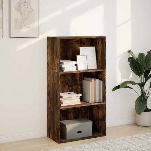Regal za knjige boja hrasta 60x30x114 cm od konstruiranog drva - Dimljeni hrast 1 114 cm 60 cm Cijena