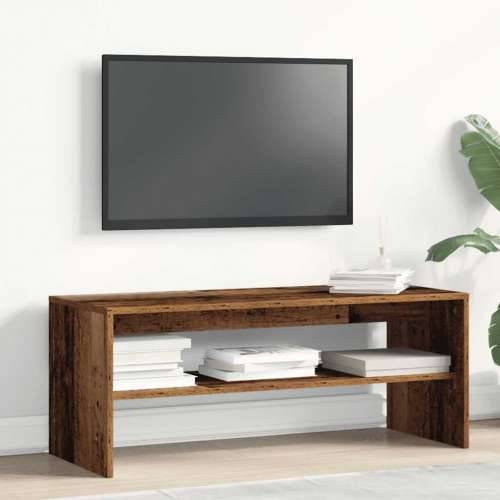 TV ormarić boja staro drvo 100x40x40 cm konstruirano drvo - Staro drvo 100 x 40 x 40 cm 1 Cijena