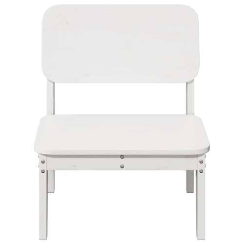 Vrtna stolica bijela 60x52,5x72 cm od masivne borovine - Bijela 1 Cijena