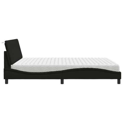 Krevet s madracem crni 180x200 cm od tkanine - Crna 180 x 200 cm Cijena
