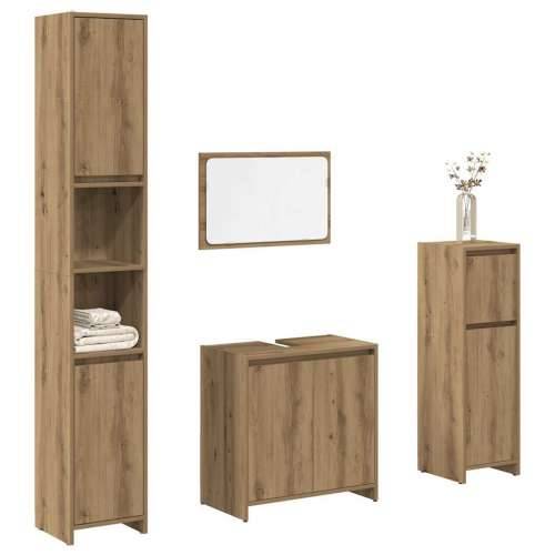 4-dijelni set kupaonskog namještaja käsityöläinen tammi - hrast artisan 4 Cijena