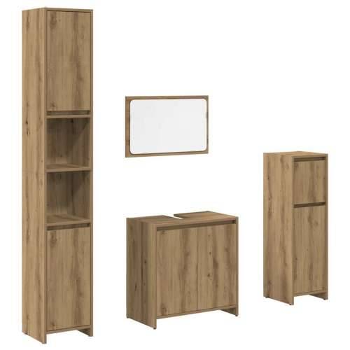 4-dijelni set kupaonskog namještaja käsityöläinen tammi - hrast artisan 4 Cijena
