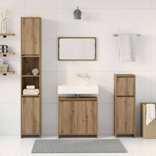 4-dijelni set kupaonskog namještaja käsityöläinen tammi - hrast artisan 4 Cijena