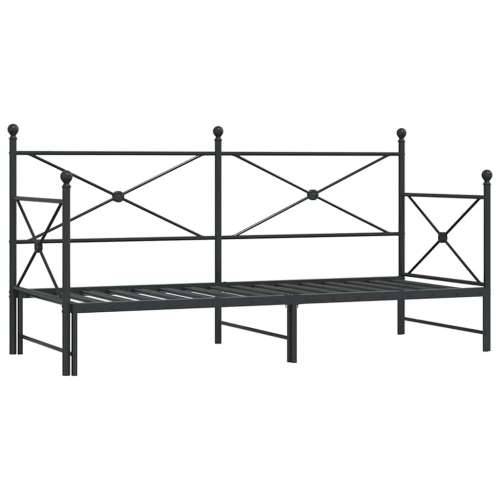 Krevet na rasklapanje bez madraca crni 90x200 cm čelik - Crna 90 x 200 cm s krevetom na izvlačenje Cijena