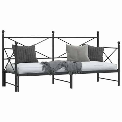 Krevet na rasklapanje bez madraca crni 90x200 cm čelik - Crna 90 x 200 cm s krevetom na izvlačenje Cijena