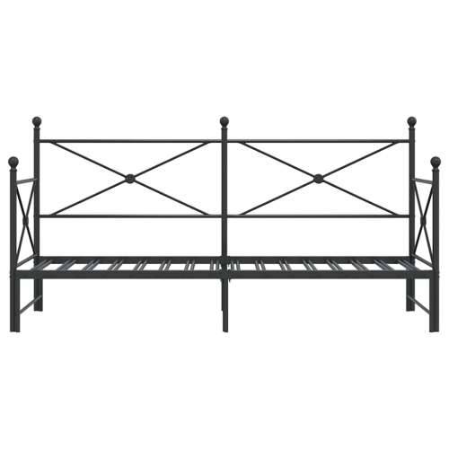 Krevet na rasklapanje bez madraca crni 90x200 cm čelik - Crna 90 x 200 cm s krevetom na izvlačenje Cijena