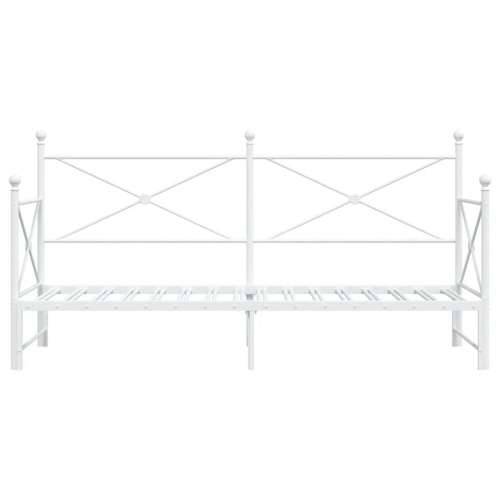 Krevet na rasklapanje bez madraca bijeli 90x200 cm čelik - Bijela 90 x 200 cm s krevetom na izvlačenje Cijena