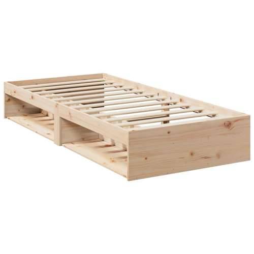 Dnevni krevet bez madraca 80 x 200 cm od masivne borovine - Prirodna 80 x 200 cm Cijena