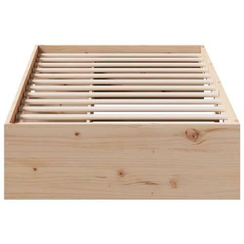 Dnevni krevet bez madraca 80 x 200 cm od masivne borovine - Prirodna 80 x 200 cm Cijena