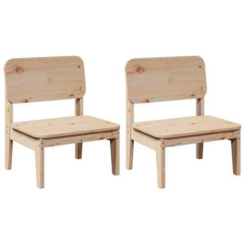 Vrtne stolice 2 kom 60x52,5x72 cm od masivne borovine - Prirodna boja bora 2 Cijena