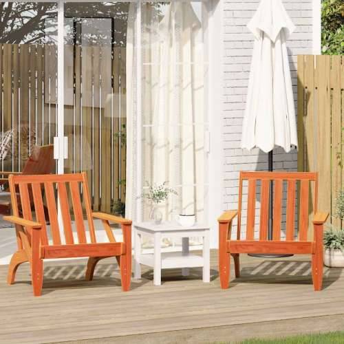 Vrtne Adirondack stolice 2 kom voštano smeđe 75x77x77 cm - Voštano smeđa 2 Cijena