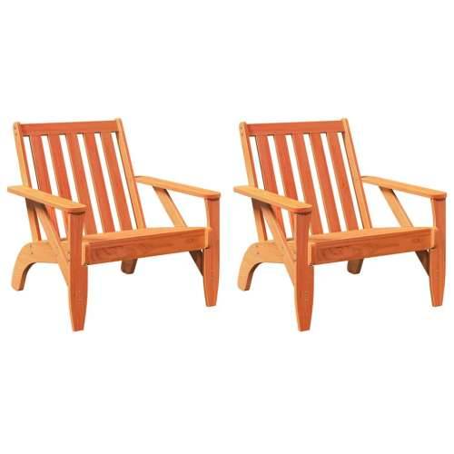 Vrtne Adirondack stolice 2 kom voštano smeđe 75x77x77 cm - Voštano smeđa 2 Cijena