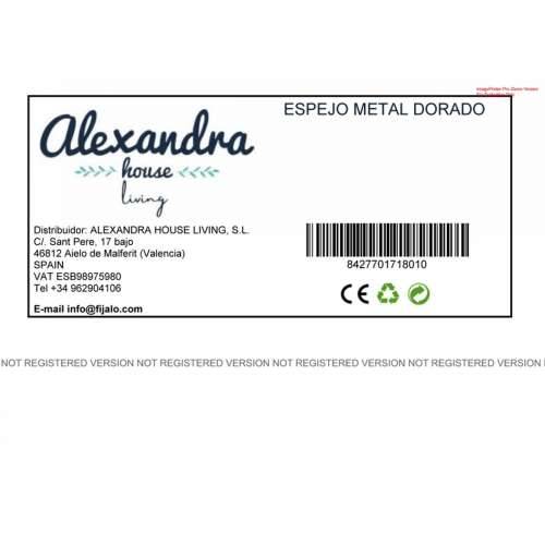 Zidno ogledalo Alexandra House Living zlatan Metal 66 x 3 x 78 cm Okruglo Cijena