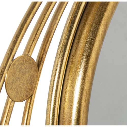 Zidno ogledalo Alexandra House Living zlatan Metal 66 x 3 x 78 cm Okruglo Cijena