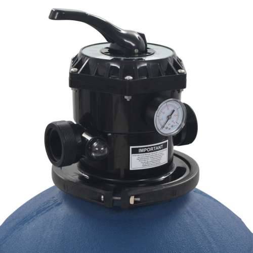 Pješčani filtar za bazen s ventilom sa 6 položaja plavi 560 mm Cijena